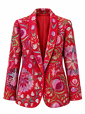 Suzani Red Silk Jacket