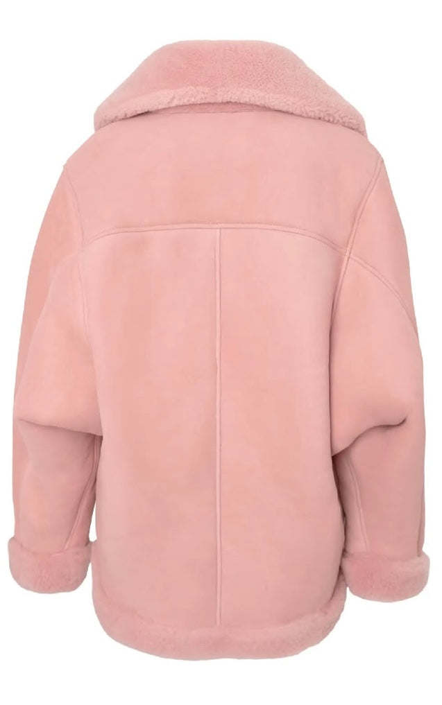 Lexi Pink Reversible Nappa Jacket