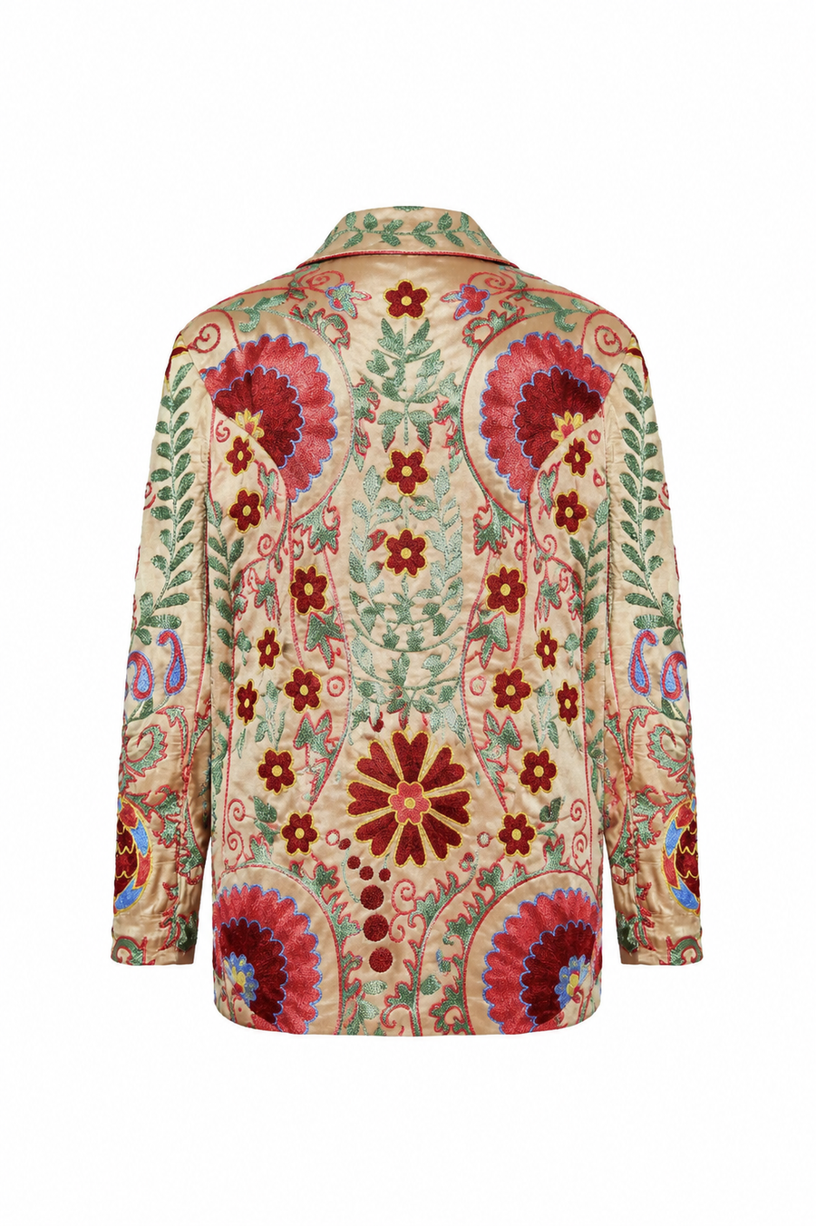 Suzani Ecru Silk Jacket