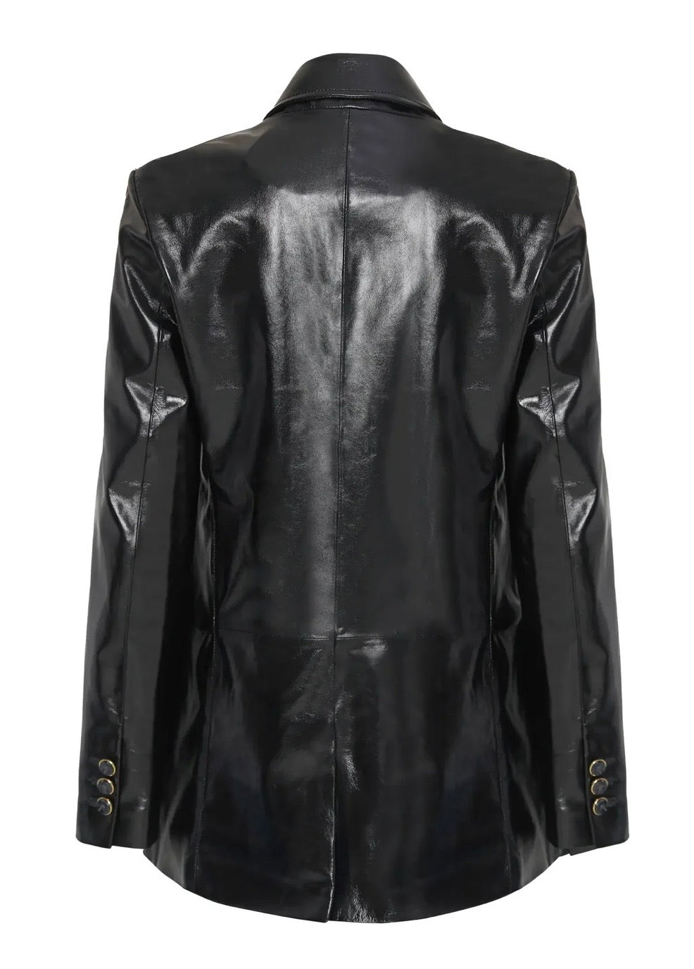 Benetta Double Breasted Leather Jacket