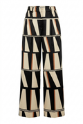Black Geo Trousers