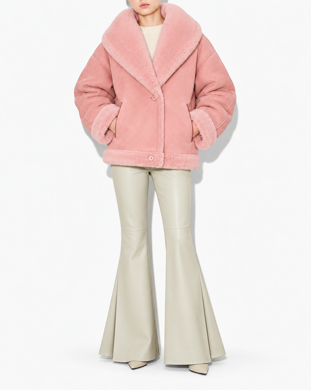 Lexi Pink Reversible Nappa Jacket