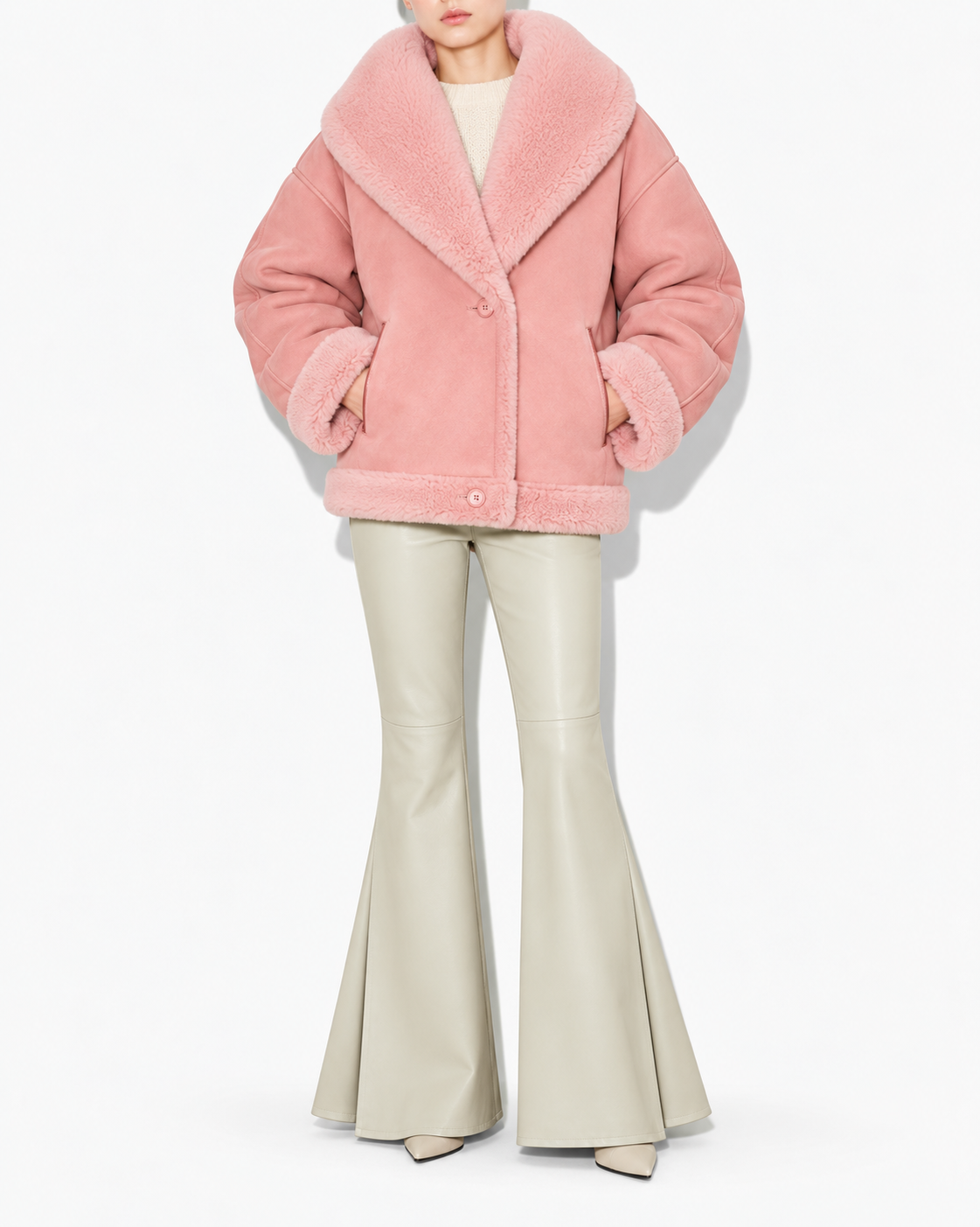 Lexi Pink Reversible Nappa Jacket