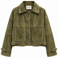 Iris Green Suede Jacket