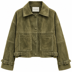 Iris Green Suede Jacket