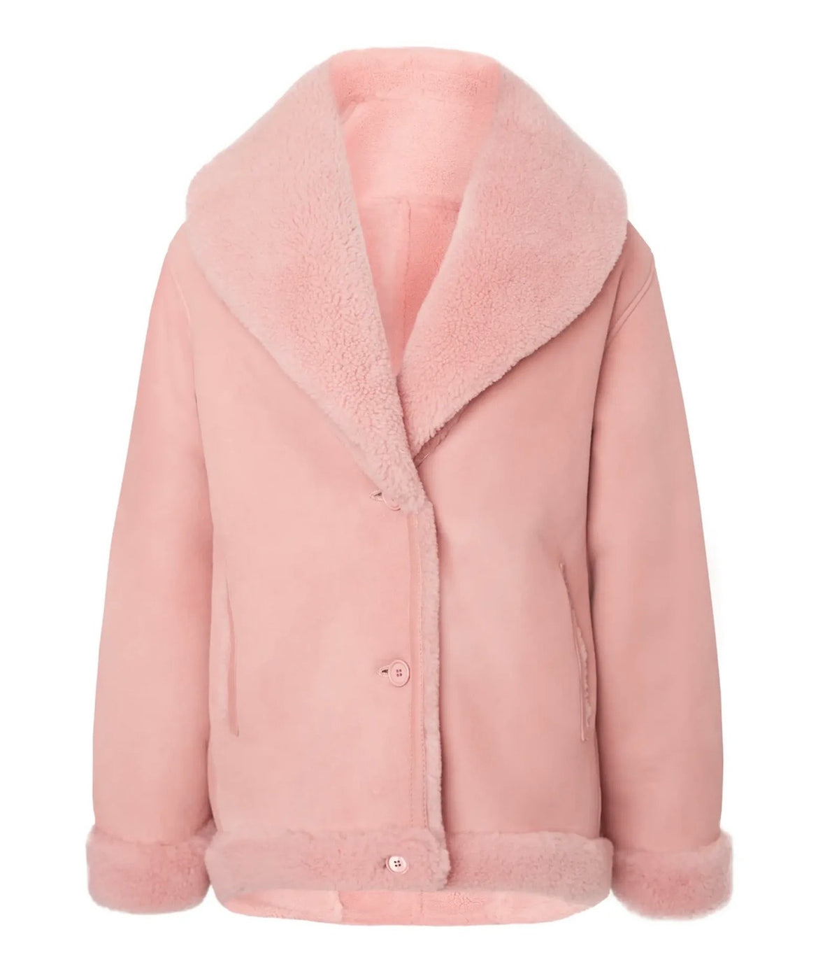 Lexi Pink Reversible Nappa Jacket