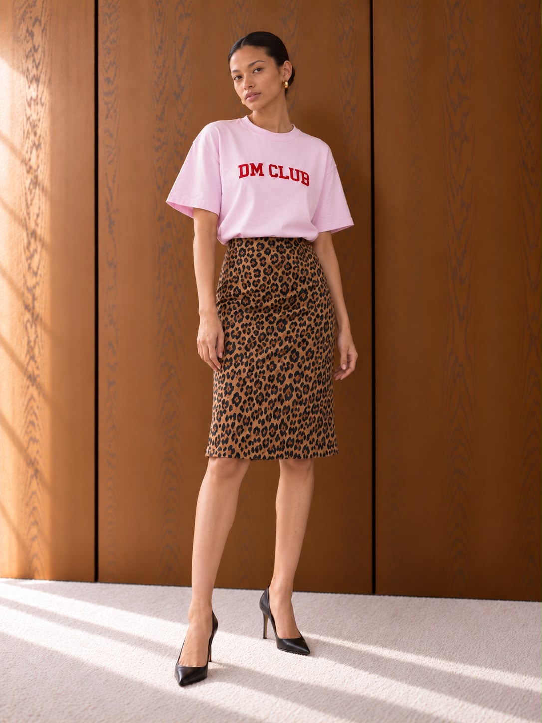 Leopard Pencil Skirt