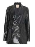 Benetta Double Breasted Leather Jacket