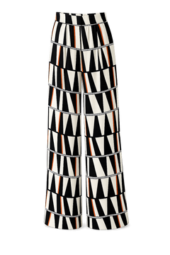 Black Geo Trousers