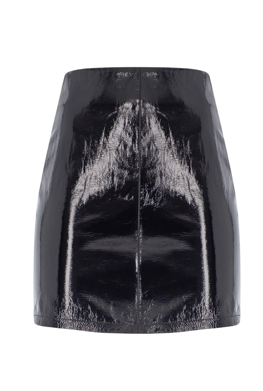 Debra Leather Skirt