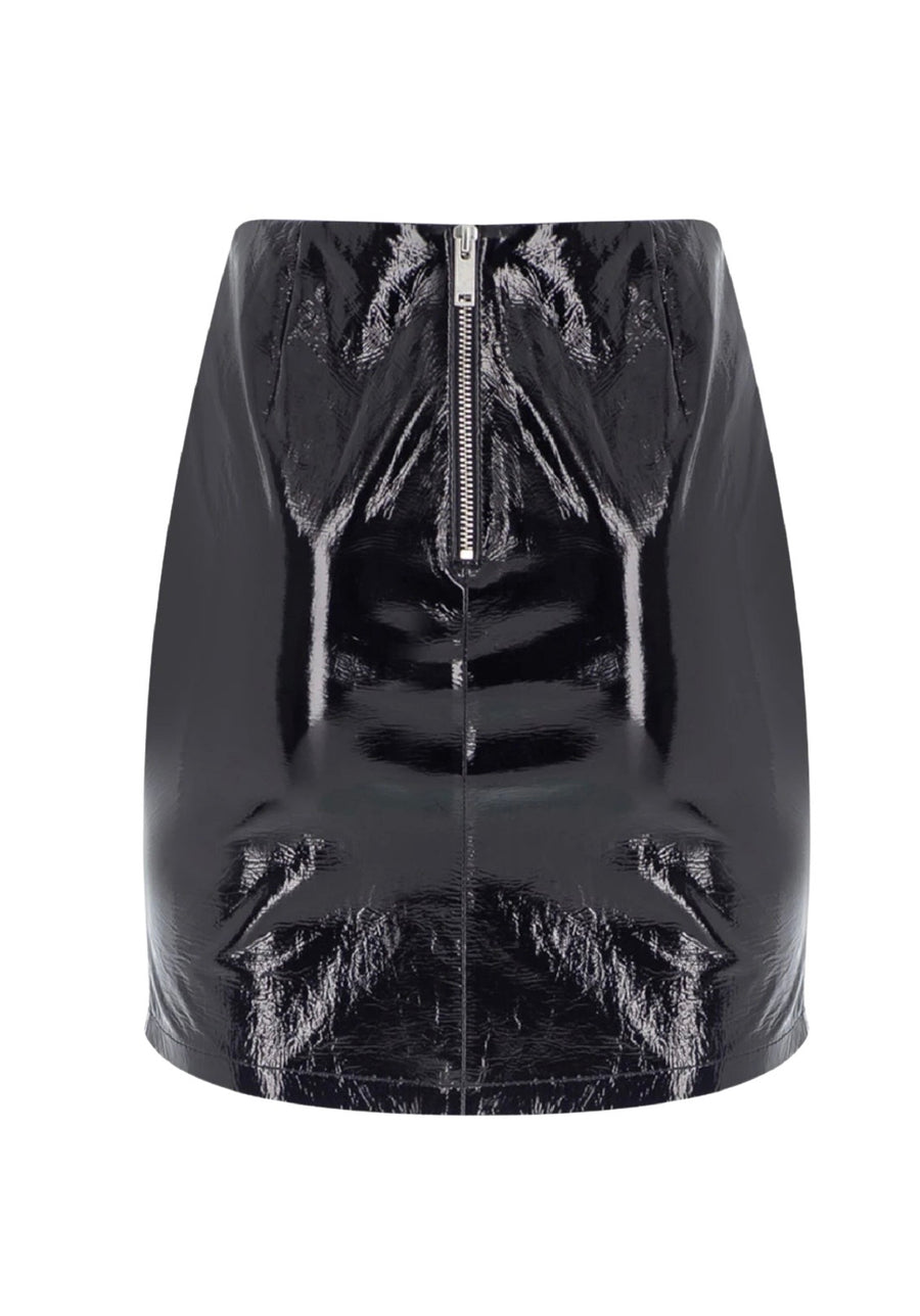 Debra Leather Skirt