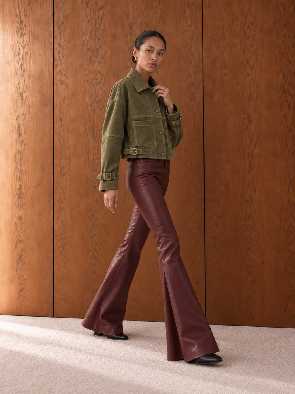 Iris Green Suede Jacket