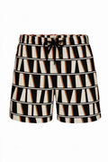 Black Geo Men's Short