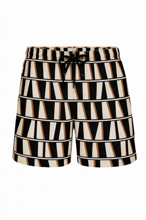 Black Geo Men's Short