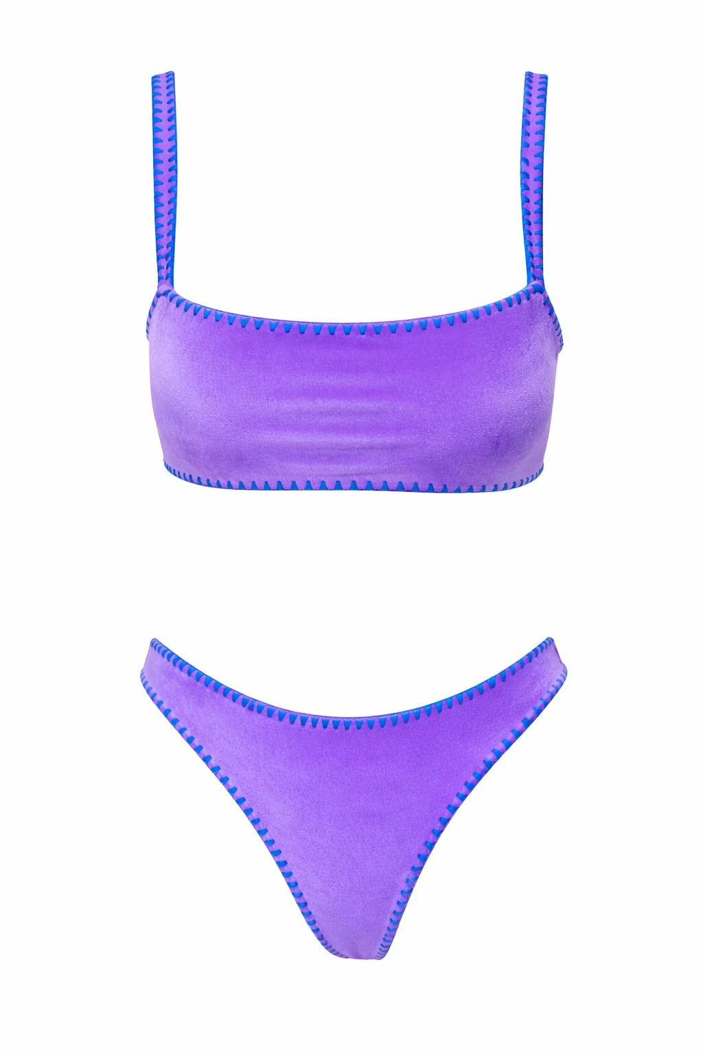 Meghan Velvet Bikini Hand Embroidered
