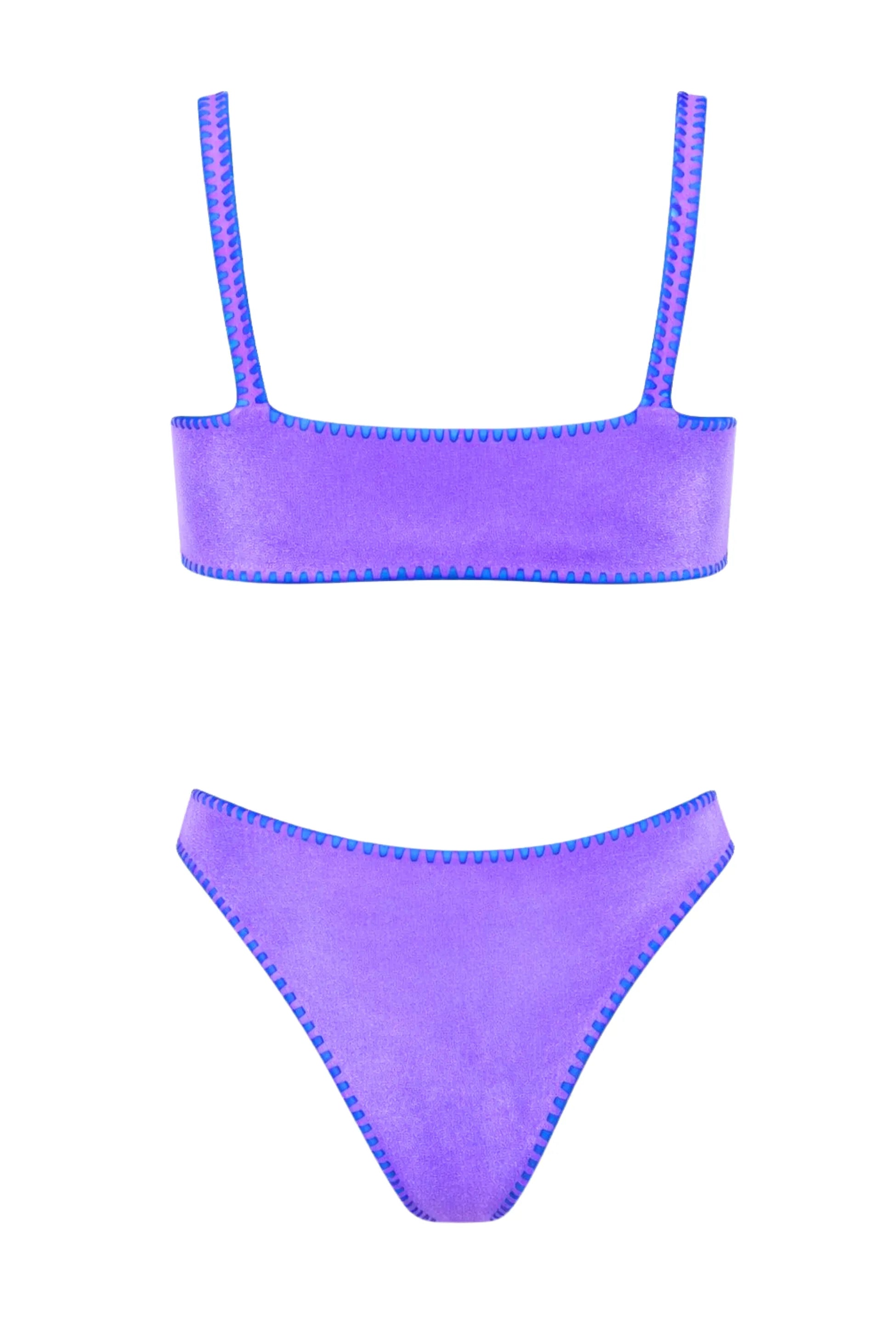Meghan Velvet Bikini Hand Embroidered
