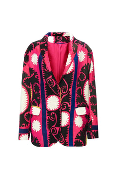 Suzani Black Silk Jacket