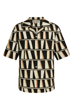 Black Geo Men's Shirt