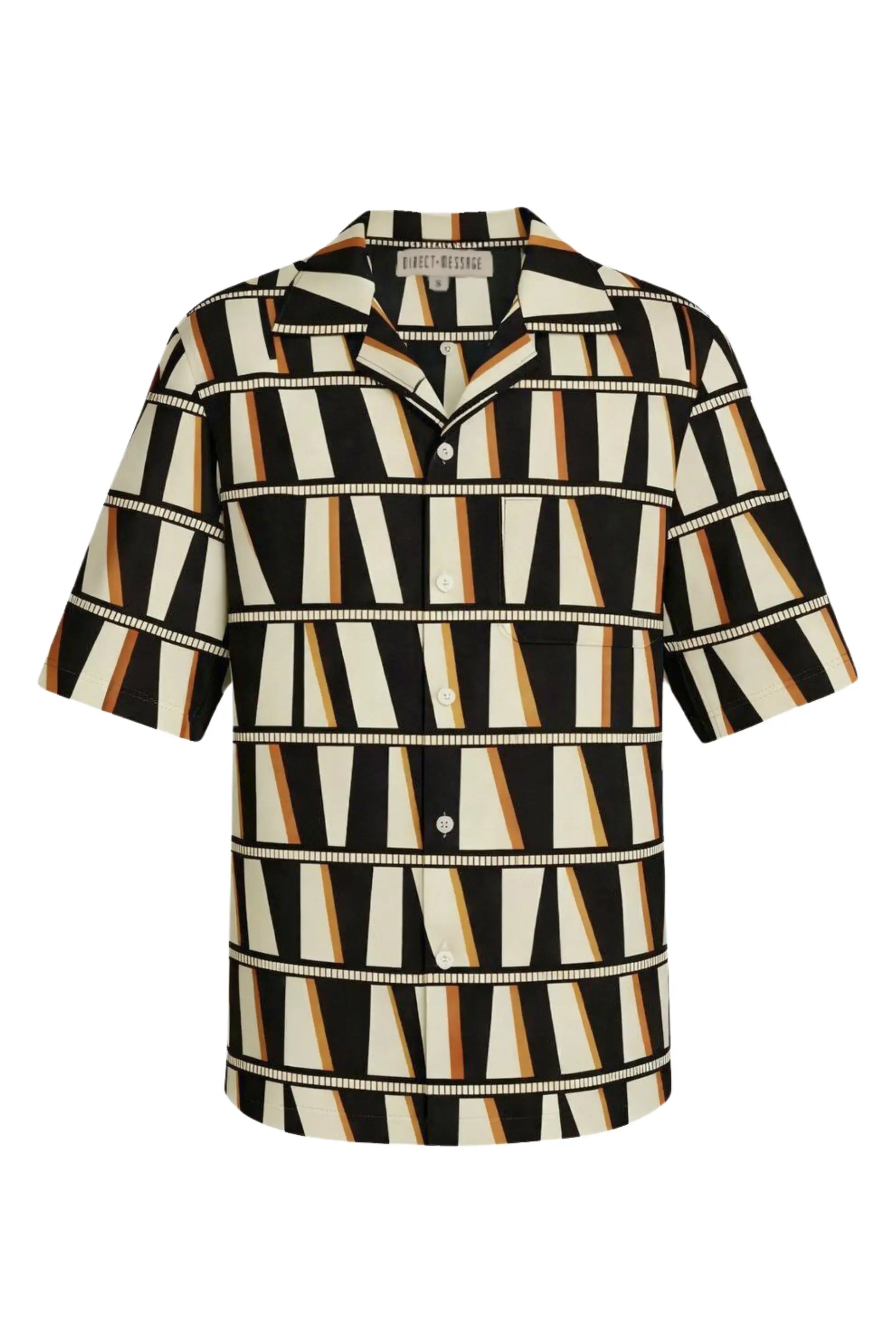 Black Geo Men's Shirt